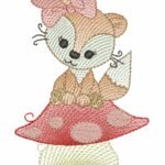 Raposa Menina no Cogumelo - Rippled