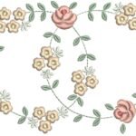 Floral com Rosas em Ponto Cheio