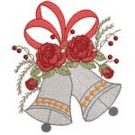 Sino e Rosas  Natalina - Ponto Leves