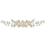 Rosas e Ramo  - Ponto Cheio