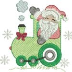 Trem natalino com Papai Noel - Rippled