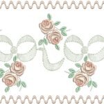 Laços em Rippled com Rosas