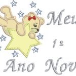 Ursa com Estrela 1º Ano Novo - Aplique