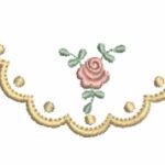 Barrinha com Bolinhas e Rosas