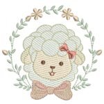 Ovelha e Guirlanda de Flores - Pontos Leves