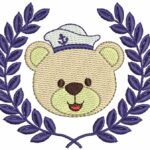 Cabeça de Urso Marinheiro no Ramo de Louros - Ponto Cheio