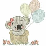 Coala Menina na Caixa - Rippled