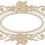 Moldura com Rosas e Crivo