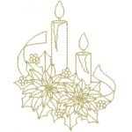 Vela e Flores Natalino - Ponto Corrido