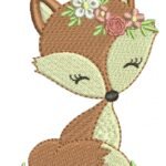 Raposa Sentada com Tiara - Ponto Cheio