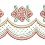 Barrinha com Crivo e  Rosas Pequenas