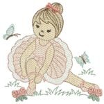 Bailarina Sentada - Pontos Leves