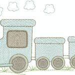 Trem com Vagões - Rippled