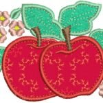 Duas Maçãs - Aplique