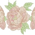 Rosas Peônias Trio em Pontos leves