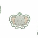 Pacote com 5 Chaveiros de Safari Menino - Rippled