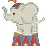 Circo e Elefante em Aplique R41