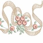 Floral e Laço em Pontos Leves