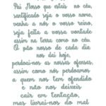 Oração Pai Nosso - Ponto Cheio