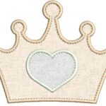 Coroa Princesa em Aplique