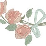 Galho de Rosas e Laço - Pontos Leves