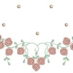 Floral de Rosas - Ponto Cheio