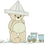 Urso com Chapéu de Papel - Rippled