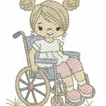 Menina Cadeirante - Rippled