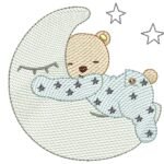 Urso Dormindo na Lua - Rippled