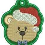 Chaveiro Urso Natalino - Ponto Cheio