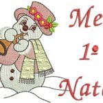 Boneca de Neve Meu 1º Natal - Ponto Tatame