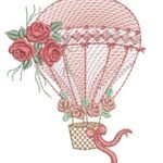 Balão com Rosas - Rippled
