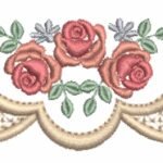 Barrinha com Rosas e Florzinhas