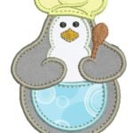 Pinguim Cozinheiro - Aplique