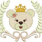 Ursa com Louro e Arabesco em Pontos Leves