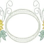 Girassol e Moldura 2 em Pontos Leves