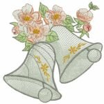 Sinos com Flores de Natal - Rippled