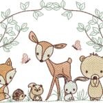 Animais na Floresta - Rippled