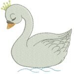 Cisne com Coroa - Ponto Cheio