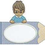 Menino no Lápis de Óculos - Rippled