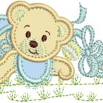 Urso com Chocalho - Aplique
