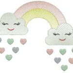 Nuvem com Chuva de Amor - Rippled