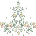Ramo com Florzinhas e Poás - Ponto Cheio