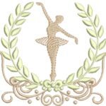 Bailarina e Louro em Pontos Cheio e Leves