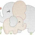 Elefante e Filhote