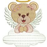 Urso Anjo Menina Na Nuvem Rippled