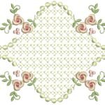 Floral com Rosas e Crivo