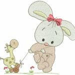 Coelha com Girafa - Rippled