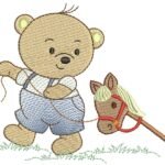 Urso Puxando Cavalinho - Rippled