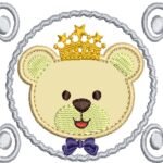 Urso e Moldura em Aplqiue